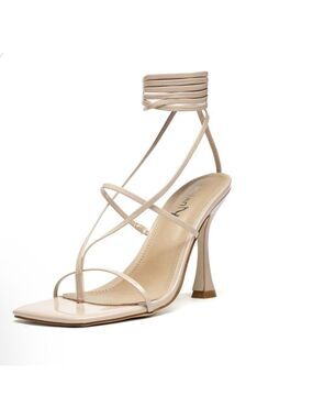 Vivianly Strappy Lace Up Heels Women's Size 11